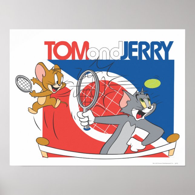 Poster Étoiles de tennis Tom et Jerry 4 (Devant)