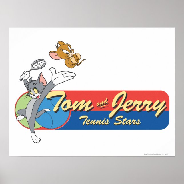 Poster Étoiles de tennis Tom et Jerry 6 (Devant)