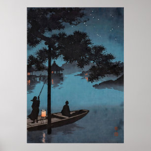 Poster Étoiles sur le lac Biwa