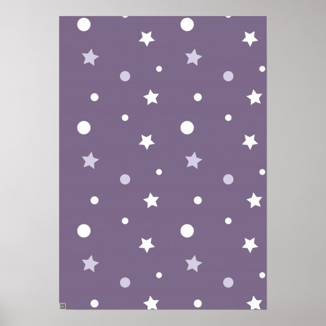 Poster Étoiles violettes (Devant)