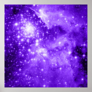 Poster Étoiles violettes