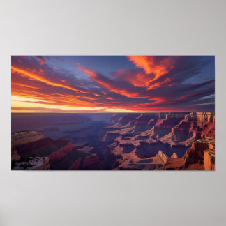 Poster étonnant et enrichissant du Grand Canyon