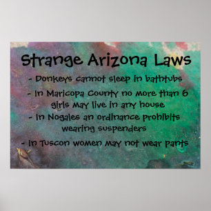Poster Étrange loi de l'Arizona