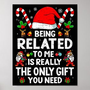 Poster Être apparenté à moi drôle de Noël famille Xmas Pa