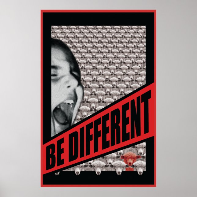 Poster Être différent (Devant)