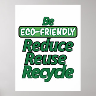 Poster Être écologique