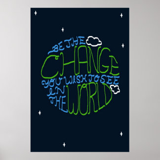 Poster Être l'affiche du changement