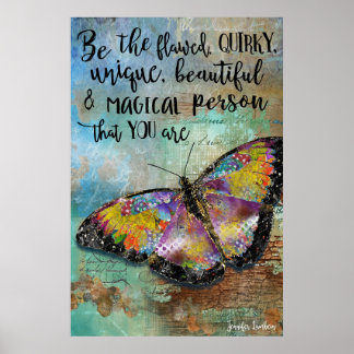 Poster Être le papillon défectueux
