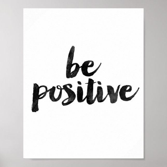 Poster Être positif (Devant)