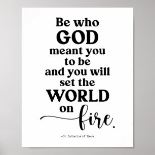 Poster Être Qui Dieu Veut Que Vous Soyez Religieux