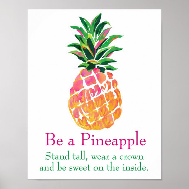 Poster Être un ananas (Devant)