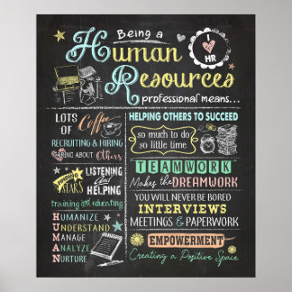 Poster Être Un Moyen Professionnel En Ressources Humaines