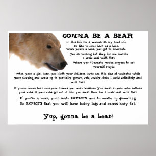 Poster Être un ours