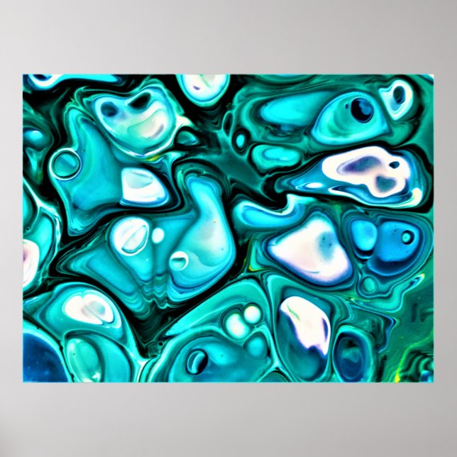 Poster Étude Abstraite des couleurs 125, (Devant)