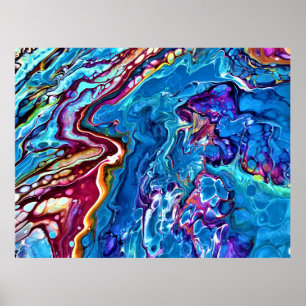 Poster Étude Abstraite des couleurs 148,