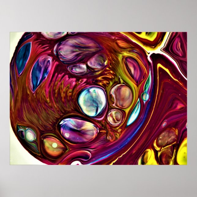 Poster Étude Abstraite des couleurs 224, (Devant)