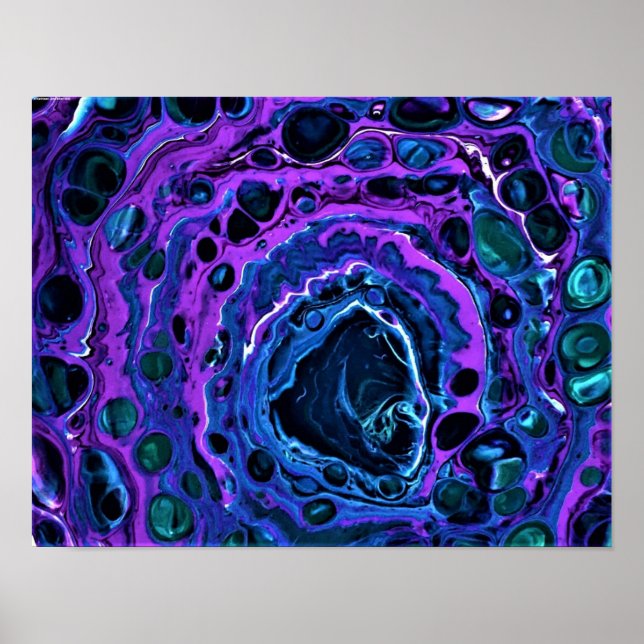 Poster Étude Abstraite des couleurs 263, (Devant)