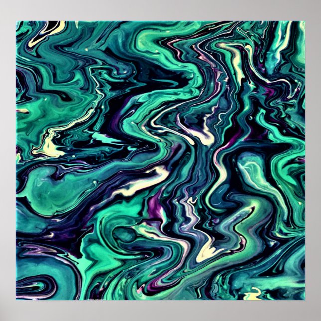 Poster Étude Abstraite des couleurs 297, (Devant)
