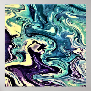 Poster Étude Abstraite des couleurs 298,