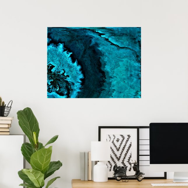 Poster Étude Abstraite des couleurs 31, (Bureau à domicile)