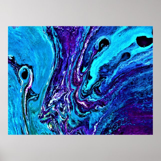 Poster Étude Abstraite des couleurs 35, (Devant)