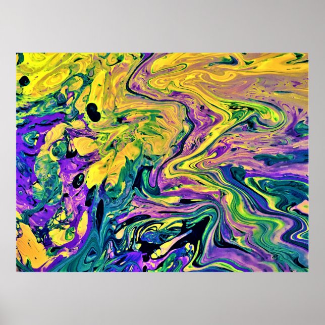 Poster Étude Abstraite des couleurs 41, (Devant)