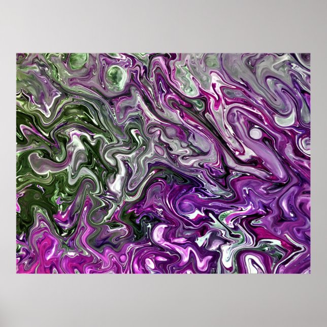 Poster Étude Abstraite des couleurs 427, (Devant)