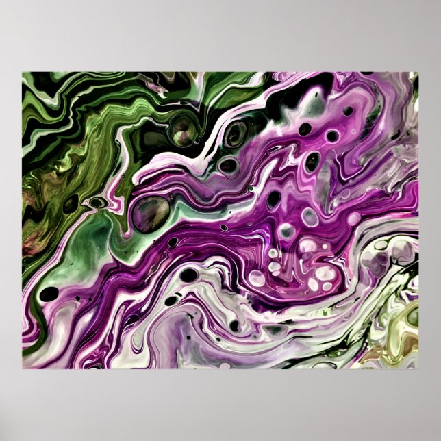 Poster Étude Abstraite des couleurs 440, (Devant)