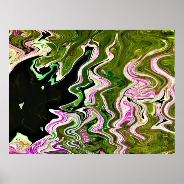 Poster Étude Abstraite des couleurs 451, (Devant)