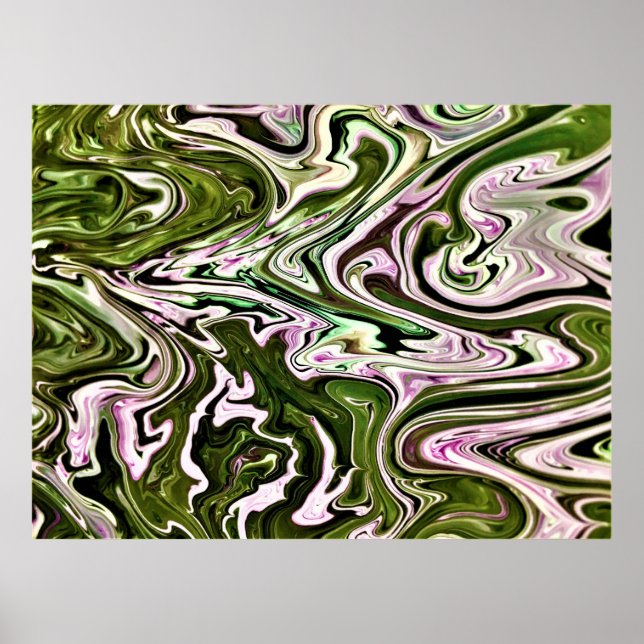 Poster Étude Abstraite des couleurs 480, (Devant)