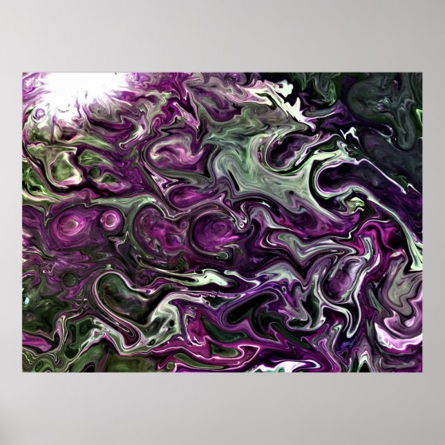 Poster Étude Abstraite des couleurs 506, (Devant)