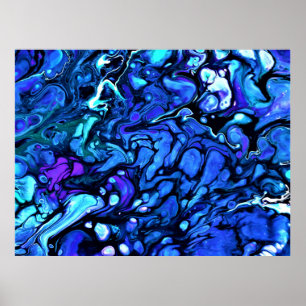 Poster Étude de couleur abstraite 71,