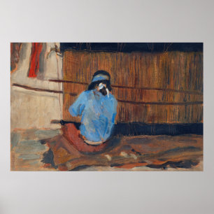 Poster Étude de Hopi Weaver par Maynard Dixon