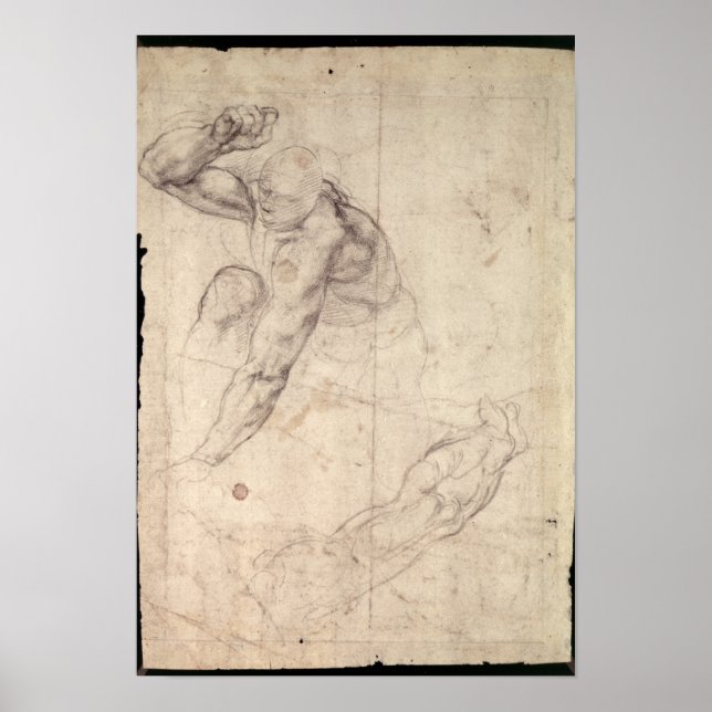 Poster Étude de la figure masculine (Devant)