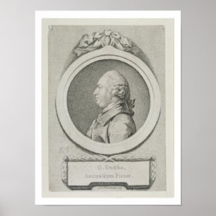 Poster Étude de portrait de George Stubbs (1724-1806)