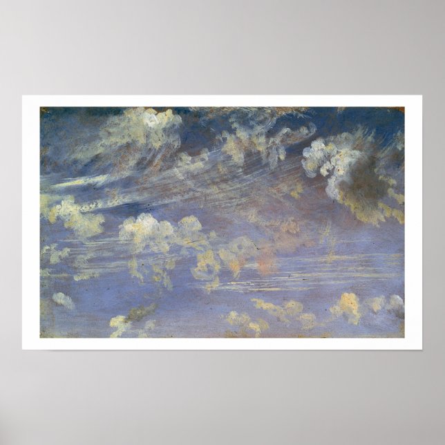 Poster Étude des nuages de cirrus (Devant)