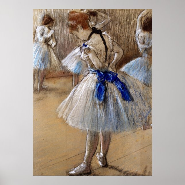 Poster Étude d'une danseuse - Edgar Degas - c1890 (Devant)