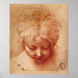 Poster Étude d'une tête