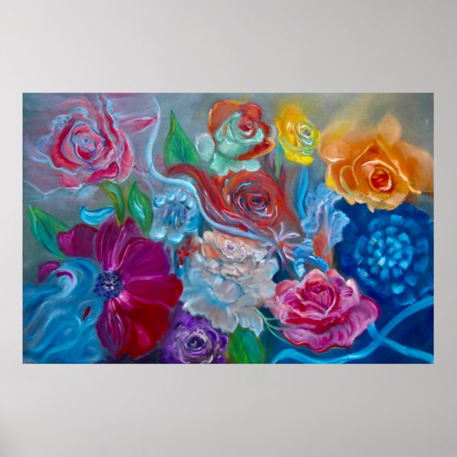 Poster Étude florale 1 (Devant)