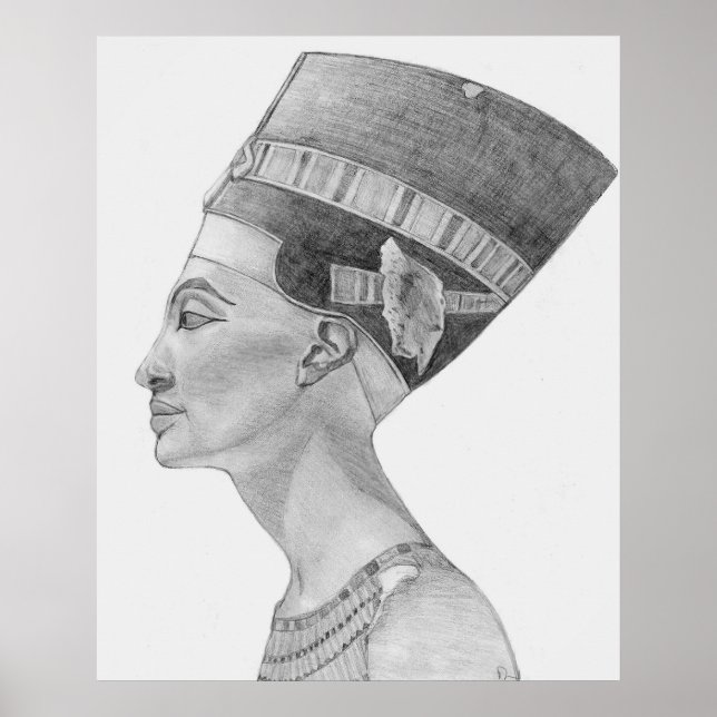 Poster étude néfertiti (Devant)