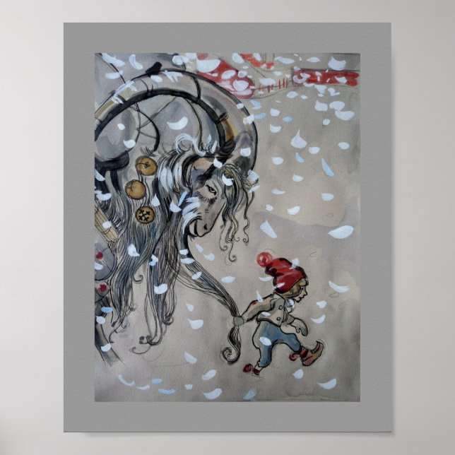 Poster Étude pour Julbacken (Yule Goat) 1911 (Devant)