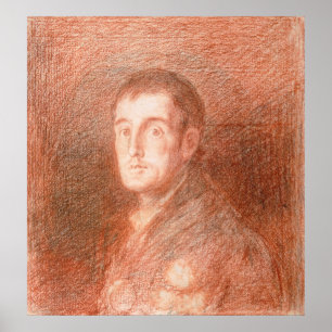Poster Étude pour un portrait équestre