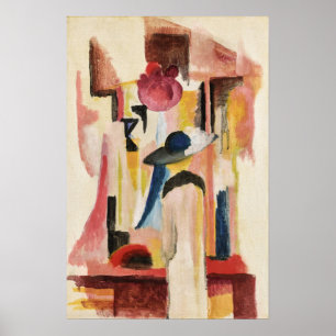 Poster Étude pour une vitrine lumineuse August Macke