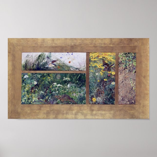 Poster Études d'oiseaux, Bruno Liljefors (Devant)