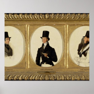 Poster Études pour les portraits de lord Eglinton, lord D