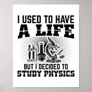 Poster Étudiants en physique  Idées-cadeaux du physicien 