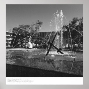 Poster Etudiants UCSD et Fontaine par Ansel Adams
