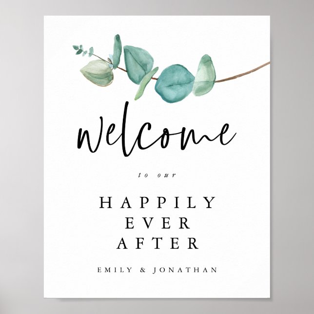 Poster Eucalyptus Bienvenue à Joyeux toujours après le Ma (Devant)