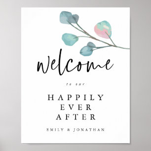 Poster Eucalyptus Bienvenue à Joyeux toujours après le Ma
