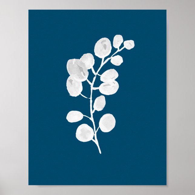 Poster Eucalyptus Botanique Plante Aquarelle Peinture (Devant)